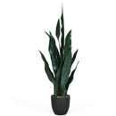 35.5 Inch Indoor-Outdoor Artificial Fake Snake Plant