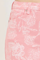 RISEN High Rise Printed Shorts