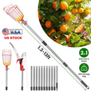 Extendable Pole Saw & Fruit Picker with 65Mn Steel Blade