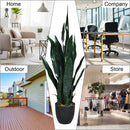 35.5 Inch Indoor-Outdoor Artificial Fake Snake Plant