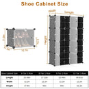 10-Tier 3-Row Shoe Rack Organizer Stackable Free Standing Shoe Storage Shelf Plastic Shoe Cabinet Tower with Transparent Doors for Heels Boots Slipper