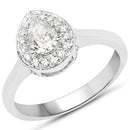 14K White Gold 0.63 Carat Genuine White Diamond Ring