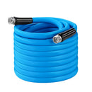 25FT/50FT 5/8" Non-Expanding Flexible Garden Hose Heavy Duty PVC Water Hose Leak-Resistant Kink-Free All-weather Burst 500PSI