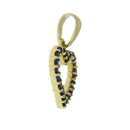 .37ct Sapphire Heart Love Pendant 10KT Yellow Gold