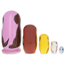 Five Dogs Wooden Nesting Dolls 5.75 Inches
