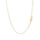 14k Yellow Gold Smooth Flat Horizontal Bar Style Necklace