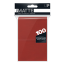 Ultra PRO: Standard 100ct Sleeves - PRO-Matte (Red)