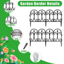 Garden Edging Border Panels 10-Pack with Rotatable Connectors