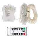 Patio Umbrella Lights 8 Lighting Mode Waterproof Parasol Timer Lamps W/ Remote Controller 104 LED 8 Bundles Warm White for Patio Garden