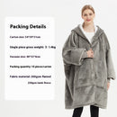 Flannel Thickened Hooded Home Leisure Double-layer Wearable Blanket