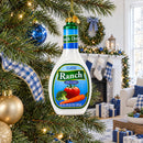 Ranch Dressing Bottle Glass Christmas Ornament