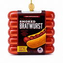 Smoked Bratwurst Box Glass Christmas Ornament