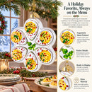 Deviled Egg Platter Glass Christmas Ornament