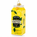 Lemonade Carton Glass Christmas Ornament