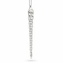 Clear Twisted Glass Icicle Winter Christmas Ornament