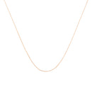 Solid 10K Yellow Gold 0.5mm Slim and Dainty Unisex 18" Rope Chain Necklace