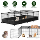Guinea Pig Cage 47x24x12" with 20 Panels & Waterproof Mat