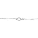 14K White Gold 1/4 Cttw Shared Prong Set Round-Ct Diamond 7 Stone Floral Cluster 18" Pendant Necklace (H-I Color, SI2-I1 Clarity)
