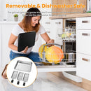 2000W Electric Indoor Grill 2 in 1 Electric BBQ Gill with Grill NetÊRemovable Plate 5 Temperature Control 3 Small Trays Dishwasher Safe
