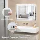 Defogging LED Bathroom Mirror with Memory Function and Anti-Fog