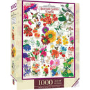 Farmer's Almanac - Backyard Garden Flowers 1000 Piece Jigsaw Puzzle