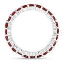 1.63 Carat Genuine Ruby 14K White Gold Ring