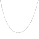 Solid 14K Yellow Gold 2.5mm Paperclip Chain Necklace Unisex 18" Inches
