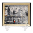 6Pcs Plastic Easels Plate Display Stand Picture Frame Holder for Photo Dish Art Pieces Certificates Placecard Home Office Birthday Decoration