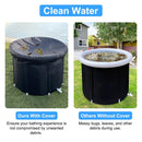 97Gal Large Size Ice BathTub with Cover for Adults Athletes Recovery Cold Water Therapy Outdoor Portable Cold Plunge Tub 660LBS Load Capacity 33.46x29