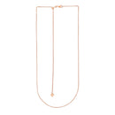 14k Rose Gold Adjustable Wheat Chain (1.00 mm)