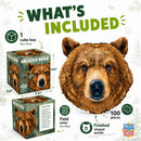 Grizzly Bear 100 Piece Shaped Jigsaw Puzzle