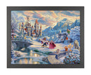 Disney Beauty and the Beast: Winter Enchantment Thomas Kinkade Framed Art Print