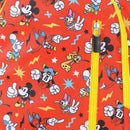Disney Mickey Mouse Red AOP Print 14-inch Youth Backpack & Insulated Lunch Kit Set