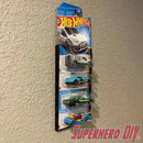 Display Stand + Wall Display Sleeve for 1:64 Scale Vehicles | 5-Car Display for Hot Wheels or Matchbox cars