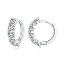 925 Sterling Silver 0.20 Carat Moissanite Earrings for Women