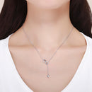 925 Sterling Silver Adjustable Necklace 38-45cm for Women