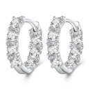 925 Sterling Silver Earrings with Pavé Setting CZ for Women