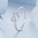 925 Sterling Silver & Plated White Gold 1.6mm Ring for Women