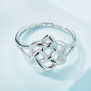 925 Sterling Silver Ring Size 6.0 with Platinum Plating