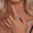 925 Sterling Silver Unisex Ring with Oxidized Finish - 0.17cm Width