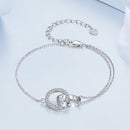 925 Sterling Silver CZ Pavé Setting Bracelet