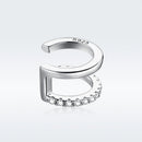 925 Sterling Silver Plated Platinum CZ Earrings for Women
