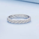 925 Sterling Silver Ring with Pavé Setting CZ for Women Size 6.0