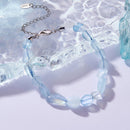 925 Sterling Silver Crystal Bracelet 15+6cm for Women