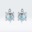 S925 Oxidized Silver Pavé Setting CZ Earrings for Women