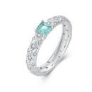 925 Sterling Silver Pavé Set CZ Ring in Size 6 for Women