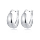 925 Sterling Silver White Gold Plated Earrings for Women