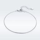925 Sterling Silver Adjustable Platinum Plated Bracelet for Women
