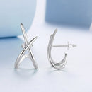 925 Sterling Silver Oxidized Silver Earrings