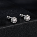 925 Sterling Silver 3mm Moissanite Earrings for Women